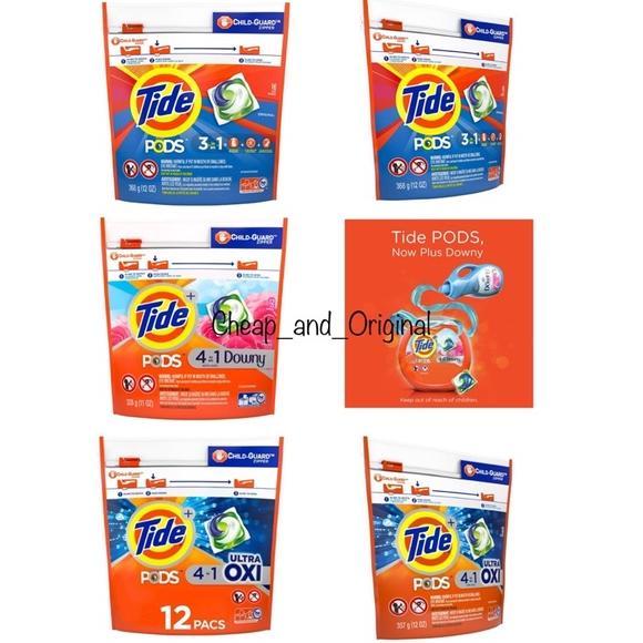 Tide Pods 3 in 1 Original / Tide Pods 4 in 1 Ultra Oxi / Tide Pods 4 in 1 Downy April Fresh / Spring