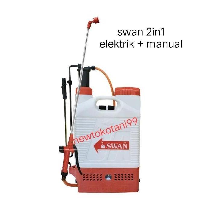 TERMURAH - Sprayer SWAN MTB 2in1 elektrik dan manual tangki semprot double elektrik dan manual dari 