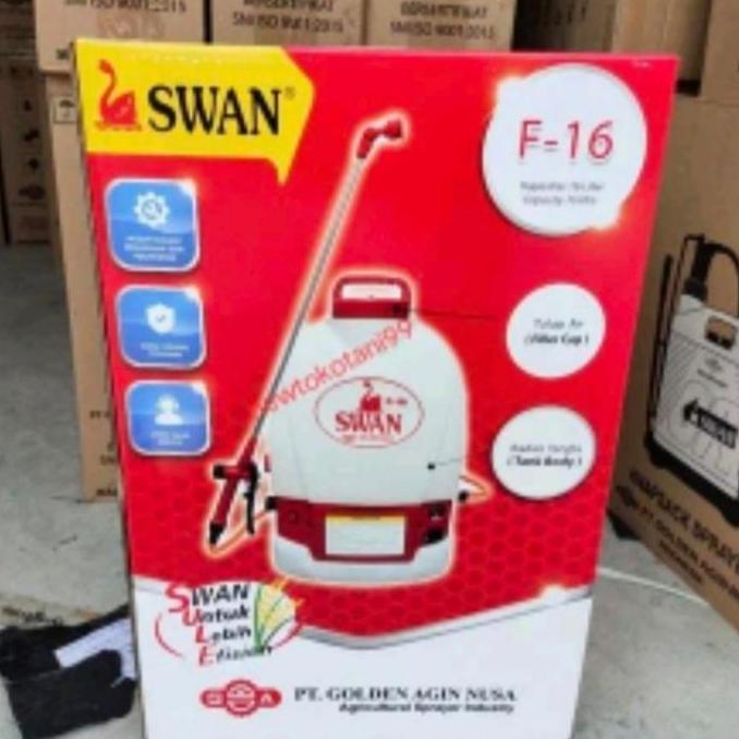 NEW Sprayer elektrik SWAN F16 alat semprot SWAN 16 liter kep elektrik aki