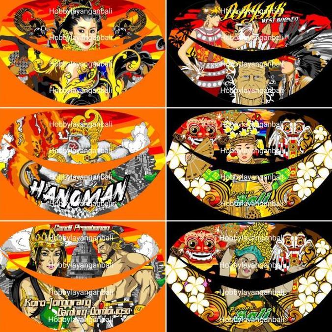 sampul kain layangan gapangan pegon ceper sawangan motif digital print 2