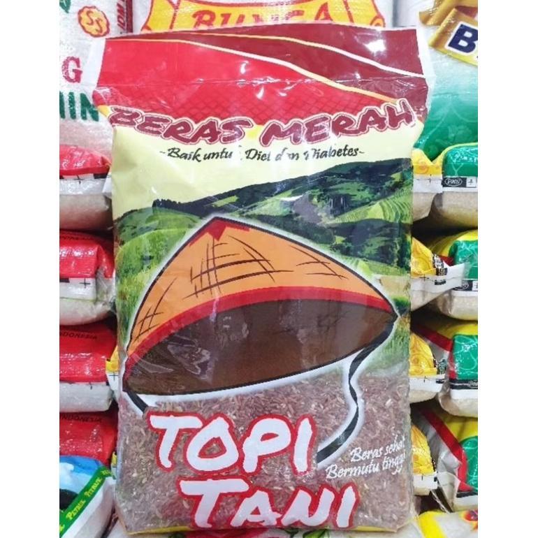 Beras Merah Topi Tani 5Kg