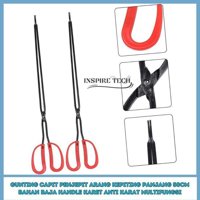 Capit BBQ Jepitan Arang Multifungsi Capit Panjang 50CM