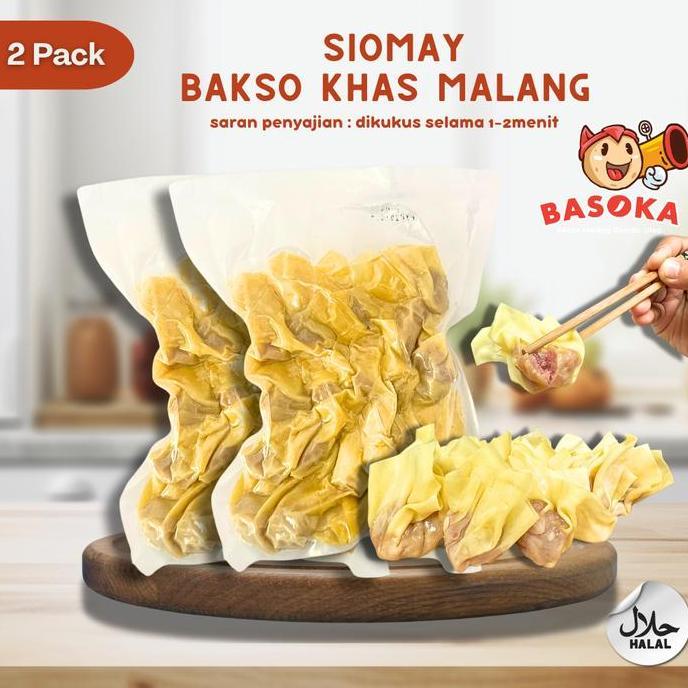 Siomay Bakso Frozen khas malang daging sapi asli 2 pack 40pcs KUN