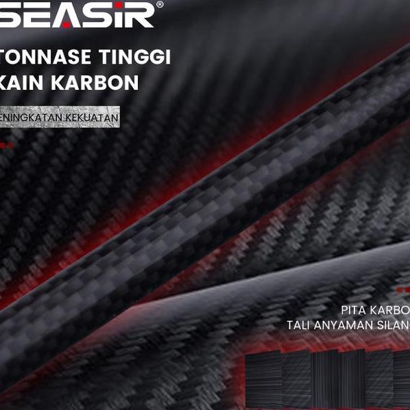 Seasir Grandmaster Ii Joran Pancing Smooth Ceramic Guide Ring Hh Tonnage Carbon Cloth 6G Weht Test L