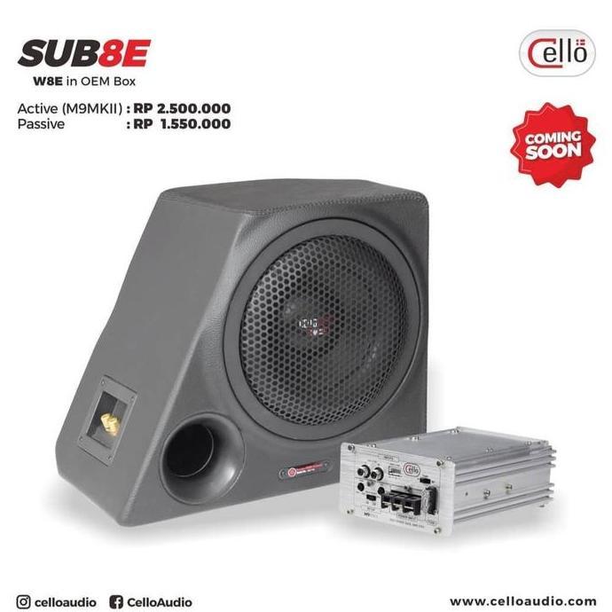 Subwoofer pnp Cello 8inch W8E Plus Power Fortuner Dan Mobil Lain murah