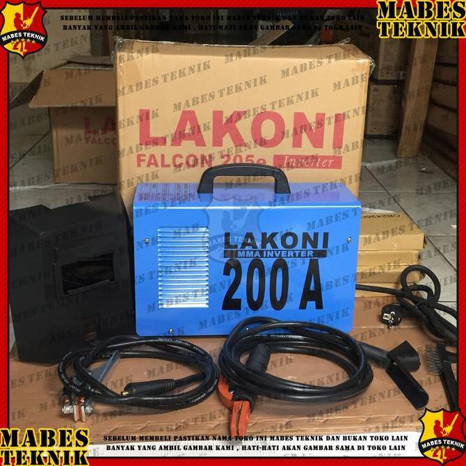 MESIN LAS LISTRIK LAKONI FALCON 205 E / 205E - TRAFO LAS 1300WATT 200A