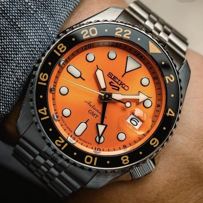 Seiko 5 Sports SSK005K1 'Mikan Orange' Automatic GMT Original SSK005