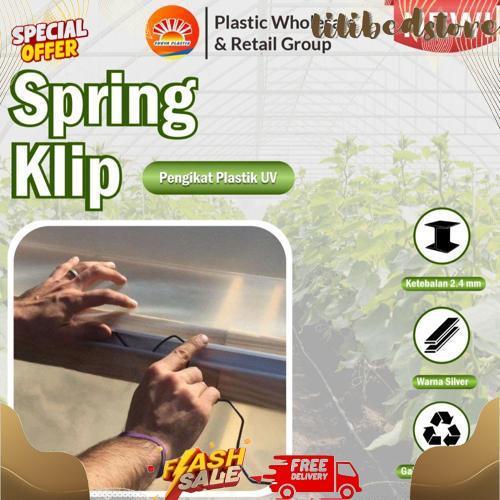 Terlaris Penjepit Plastik UV / Spring Klip Alat Pasang Plastik UV