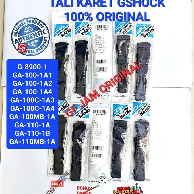 TALI JAM TANGAN GSHOCK RUBBER STRAP G SHOCK GA100 GA110 G8900 ORIGINAL