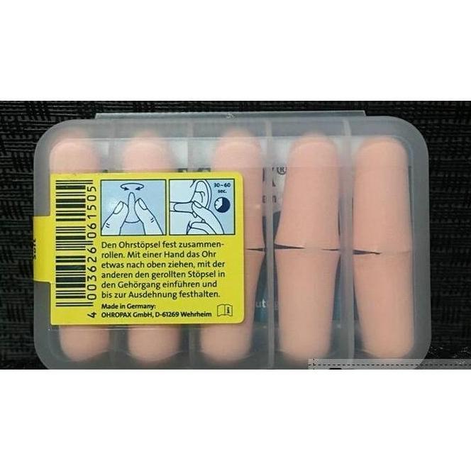 Promo 5Pairs Ohropax Soft Foam Ear Plugs Washable Noise Stopping Earplugs Cod
