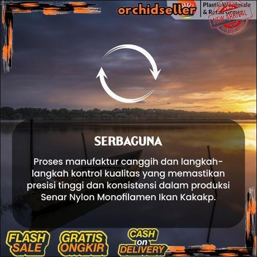 Termurah Senar Cap Ikan Kakap  Ukuran 100 (6)  per Roll /Tali Senar Pancing / Senar Layangan