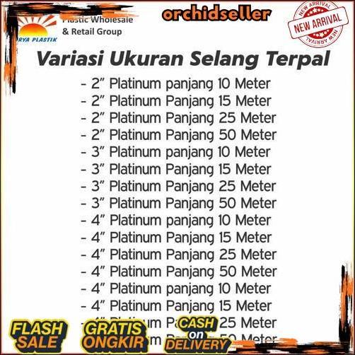 Gercep Selang Terpal Plastik 2 Dim / 2 Inch 11 Cm Berbagai Ukuran