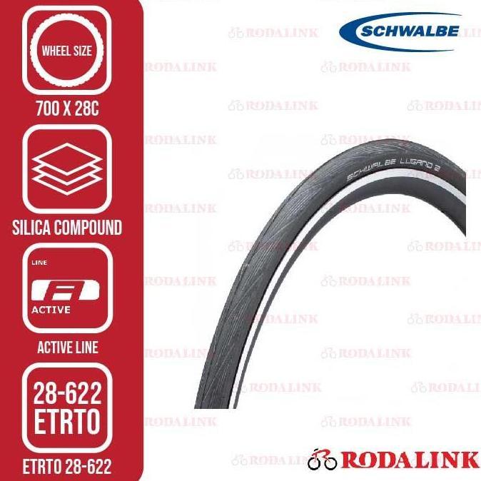 Schwalbe Ban Sepeda Lugano II 700x28C Folded