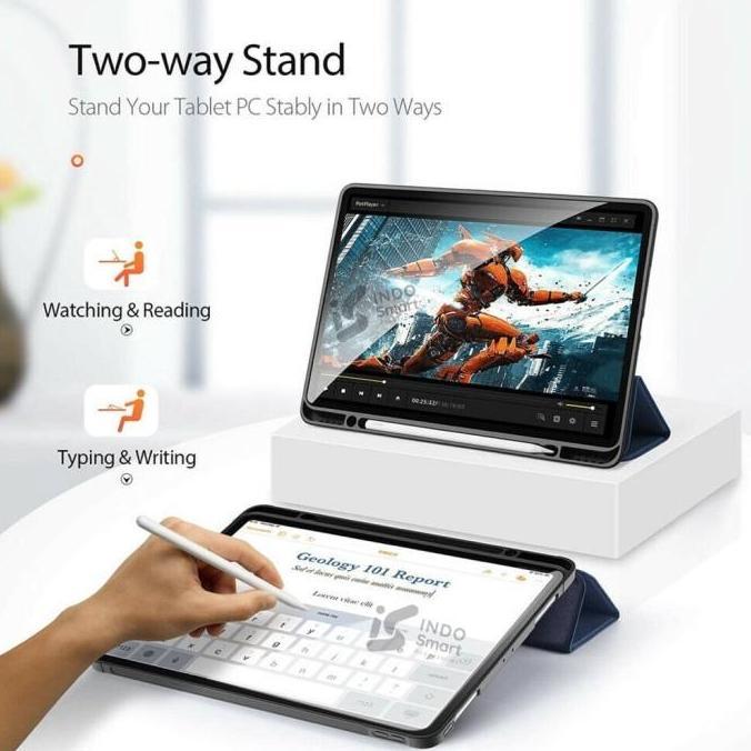 DS107 >> Case Tab S7 FE / Casing Samsung Tab S7 FE / 12.4" Smartcase Slot Pen