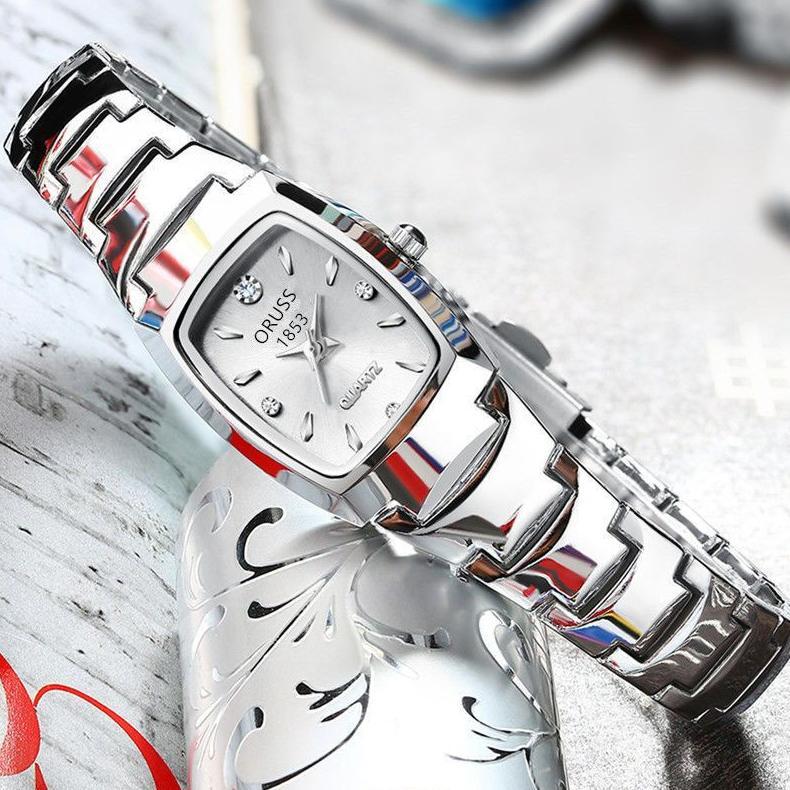 Jam Tangan Wanita Oruss Original Kecil Kotak Garansi Anti Air Aksesoris jam tangan