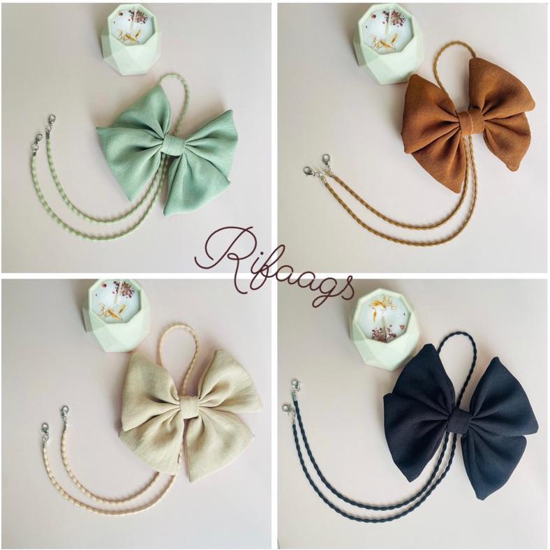 Strap masker pita / Konektor masker pita / PREMIUM Strap Masker Pita / Strap masker Hijab / strap ma