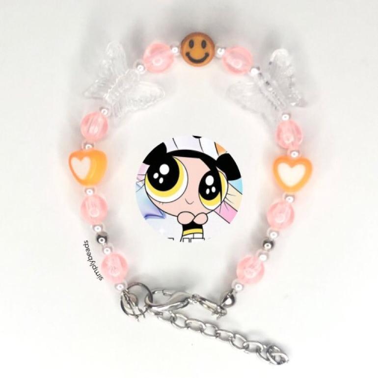 powerpuff girls new jeans bracelet | gelang powerpuff | gelang manik powerpuff