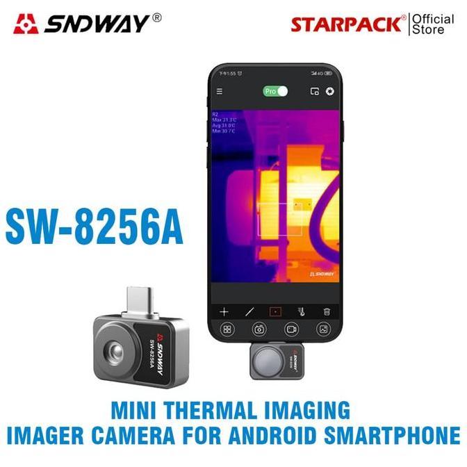 SNDWAY SW-8256A Infrared Camera Night Thermal Imager for Android Smartphone Resolution 256x192 Profe