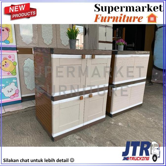 KHUSUS JNE - LEMARI PAKAIAN PLASTIK CLUB SUSUN 2 BESAR MURAH