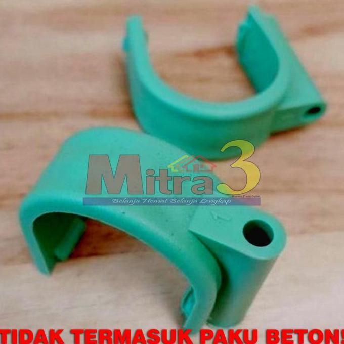 ] Klem Pipa Plastik / Pipe Clamp / Saddle Clip / Sadel Paralon PVC