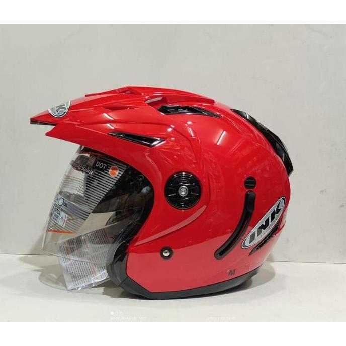 HELM INK T1 SOLID WARNA SERIES VARIAN KOMPLIT DOUBLE VISOR ORIGINAL