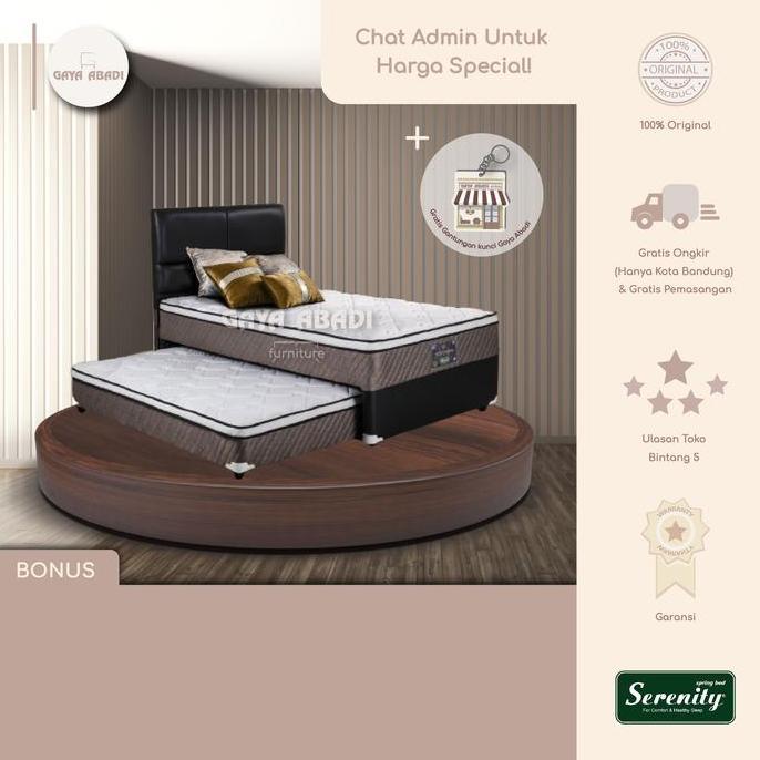 TERBARU Springbed Serenity 2 in 1 Superior Superstar / Kasur Serenity 2in1  - Serenity by Elite Spri
