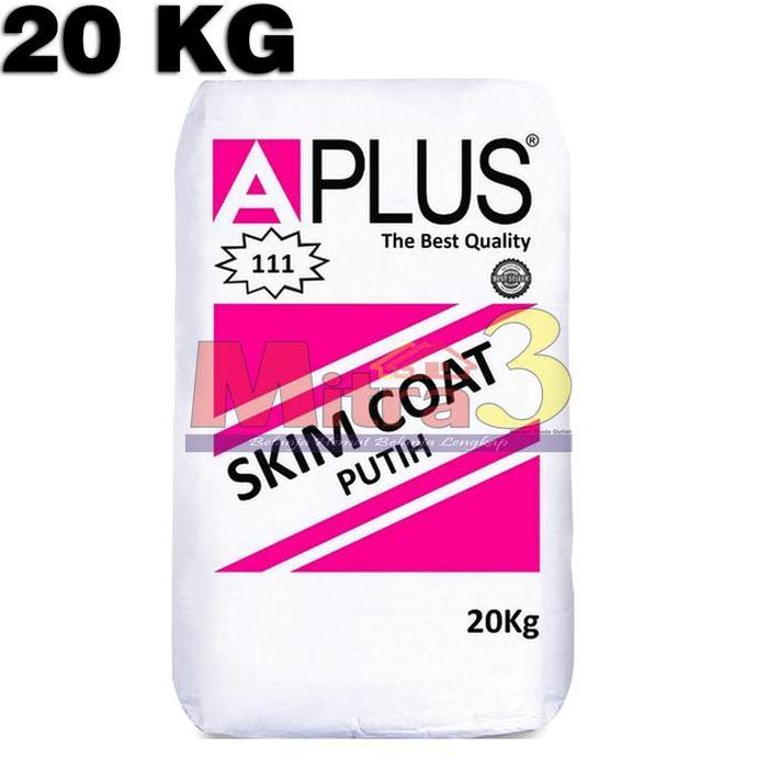 yang dicari] Plamir Dinding APLUS Merah 20 KG / Skimcoat Semen Plamur Tembok Putih 20KG