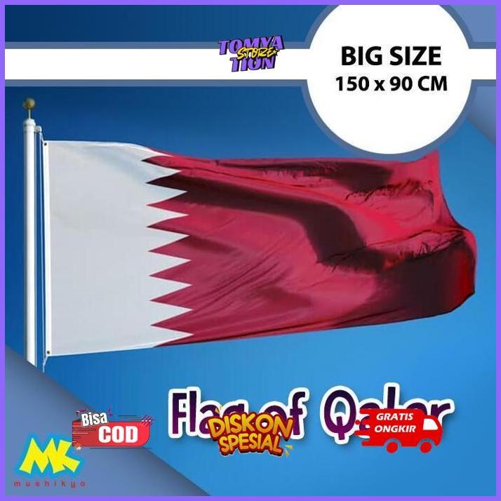 COD PK32 Bendera Qatar / Qatar Big Flag Original Terlaris