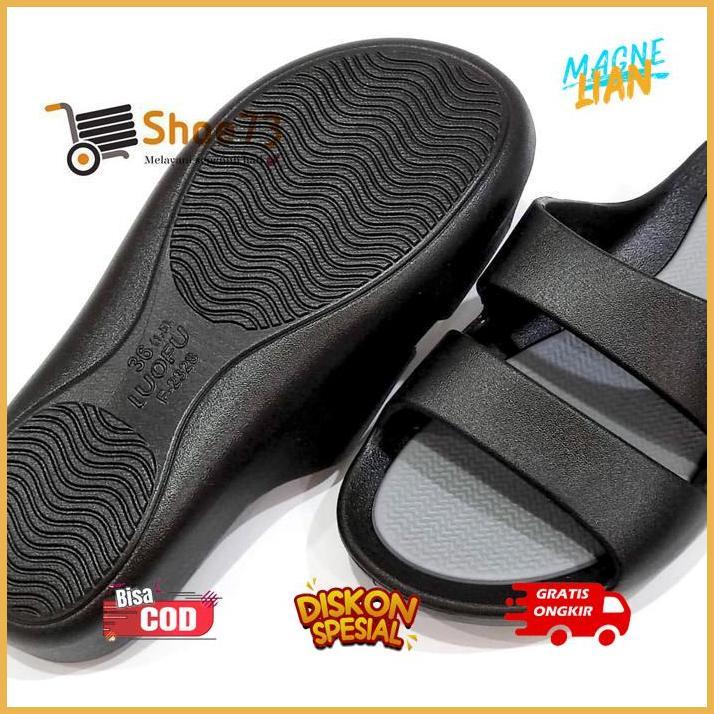 et-12 gh-67 LUOFU F 2328 - WT6E SIZE 36-40 ORIGINAL l Sandal Selop jelly wanita l Sendal kokop cewek