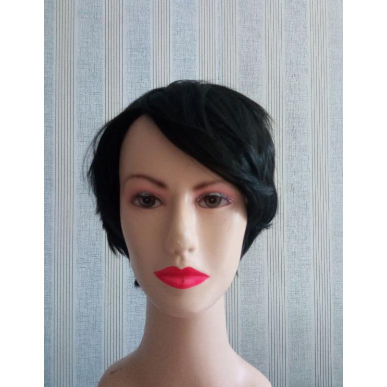 #@#@#@#@] wig pria hitam pendek sintetis fiber 001