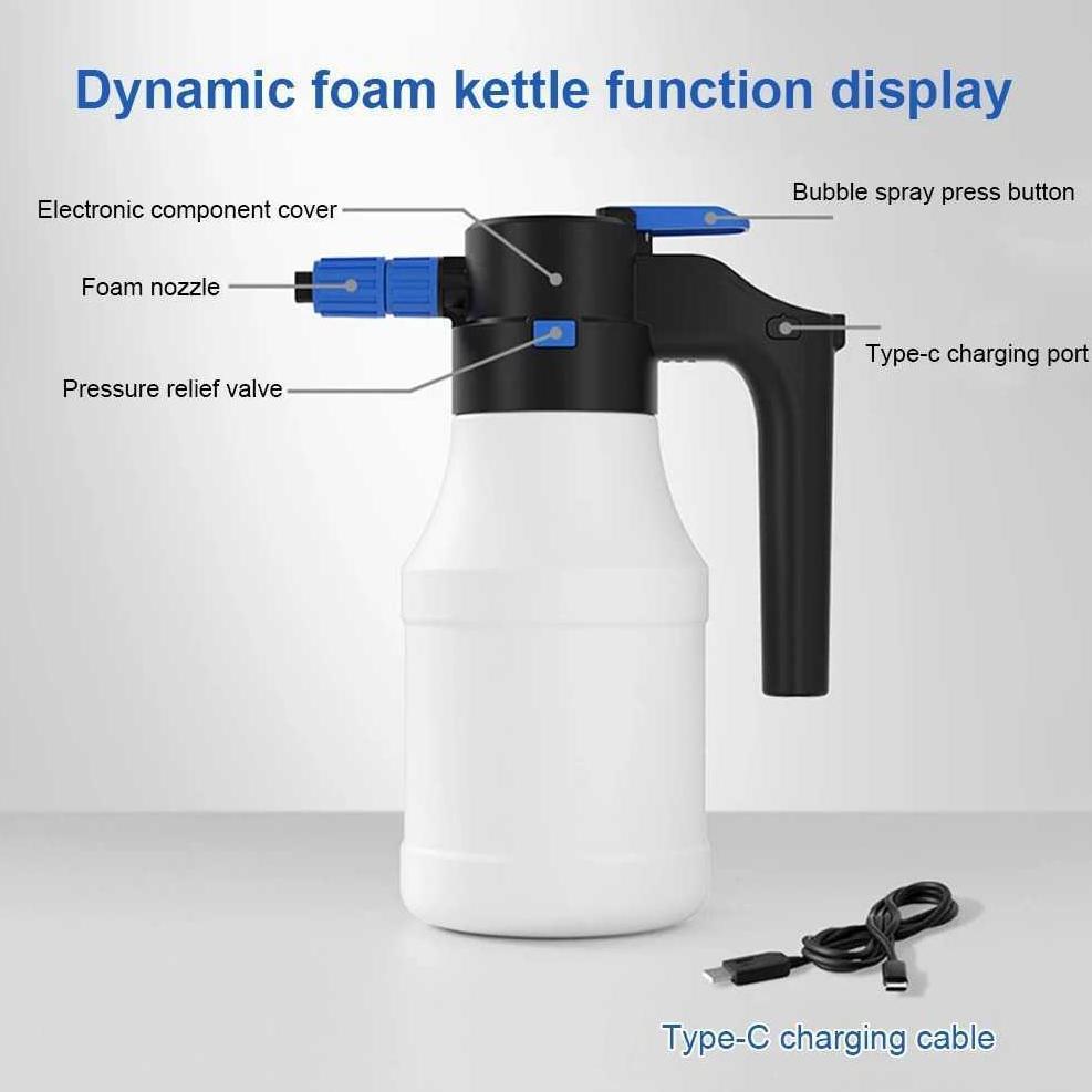 Alat Semprot Cuci Motor Mobil Salju Elektrik Otomatis Snow Foam Wash Hand Sprayer Proffesional PREMI