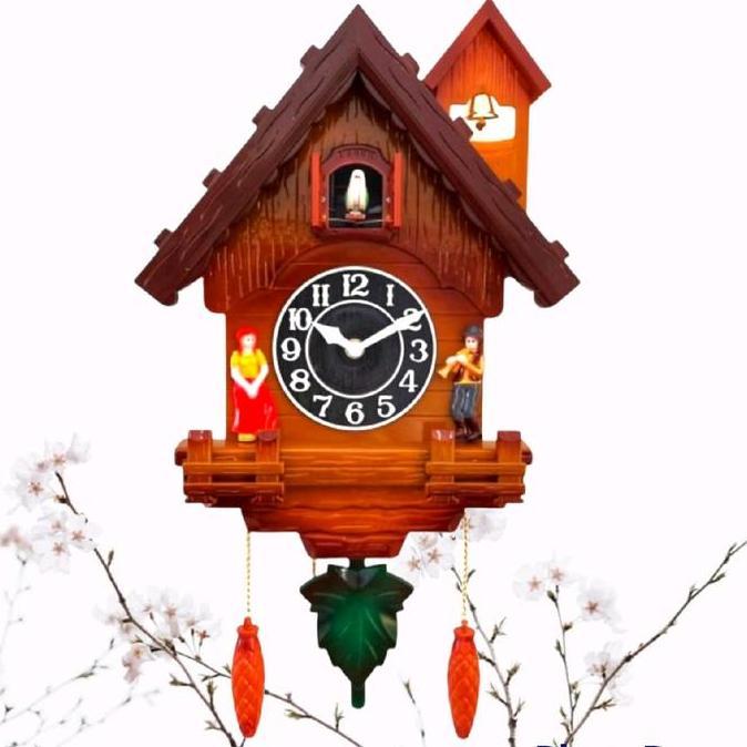 TERBARU - jam dinding kikuk burung klasik perjam