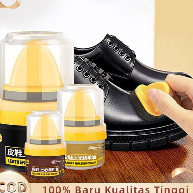 DF109 - Semir Sepatu Coklat Muda Semir Sepatu Kulit Minyak Semir Sepatu Oles Jaket Sofa Kulit Tas Pe