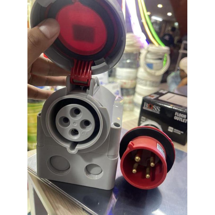 Promo Legrand Ip 67 32A 4 Pin Plug Surface Socket Legrand Industrial Plug Socket 32A 3P + E Ip66/67 