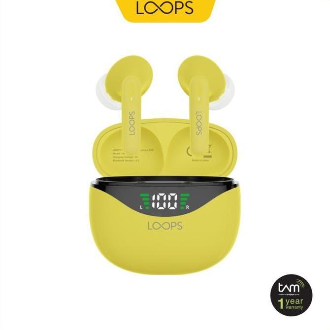 LOOPS TWS LED X05 BANANA EARPHONE BLUETOOTH Original