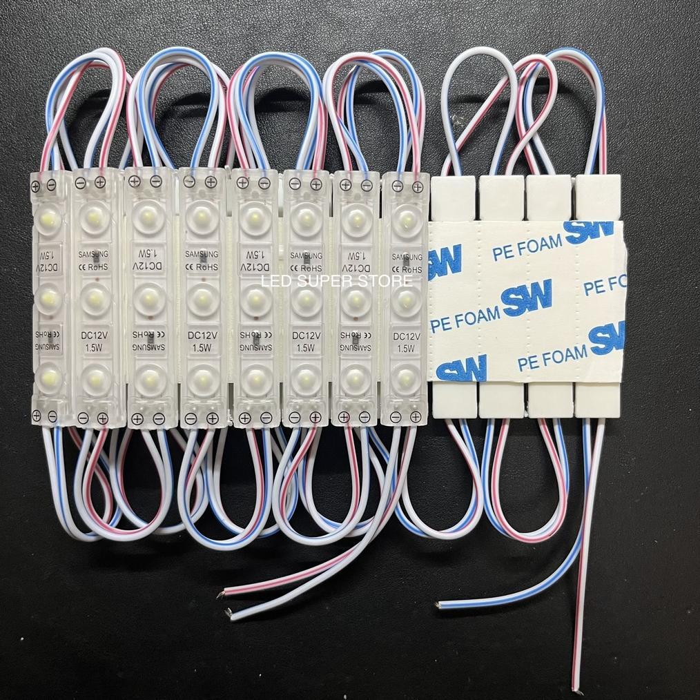 [100pc] LED Module 6010 Ultrasonik 3 Mata 12 Volt ROHS CE Lampu