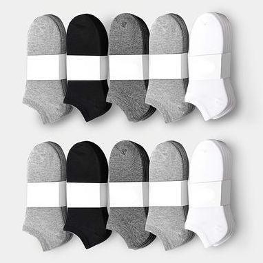 DY140 - Gratis Ongkir Paket 12 Pasang Kaos Kaki Pendek Semata Kaki Pria Wanita Polos Pergelangan Kak