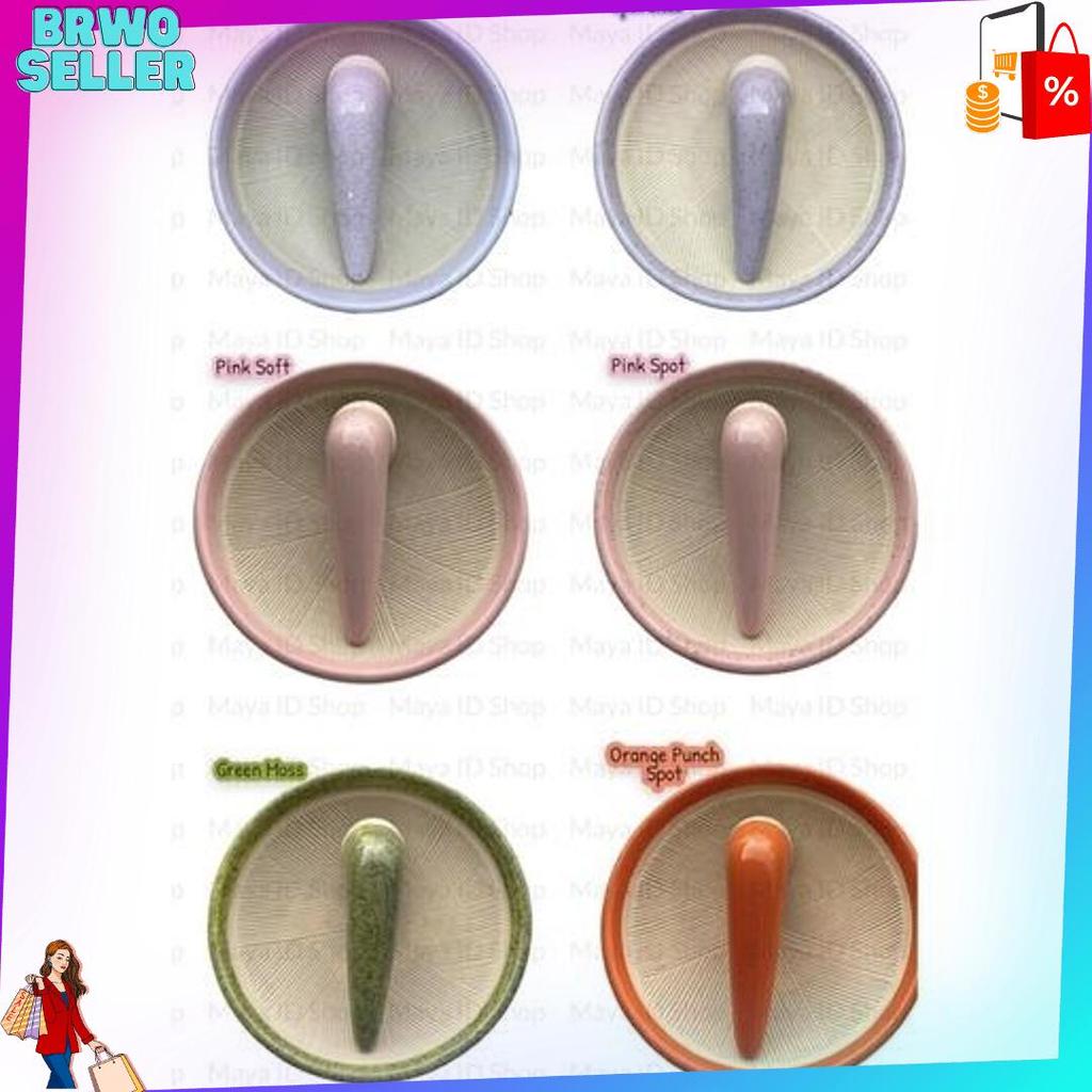 Grosir Set Cobek Keramik Estetik Cobek Viral / Uleg Keramik / Cobek Nordic / Cobek Estetik / Set Cob