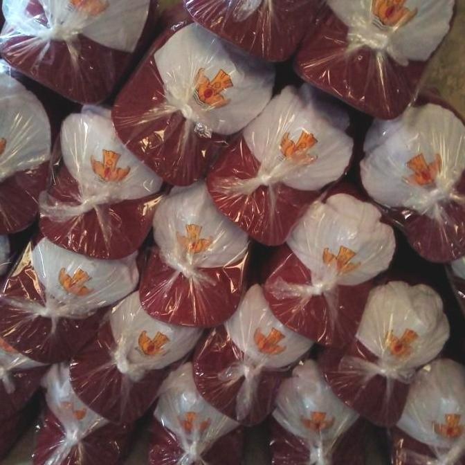 topi sd merah putih dan topi smp biru putih bordir