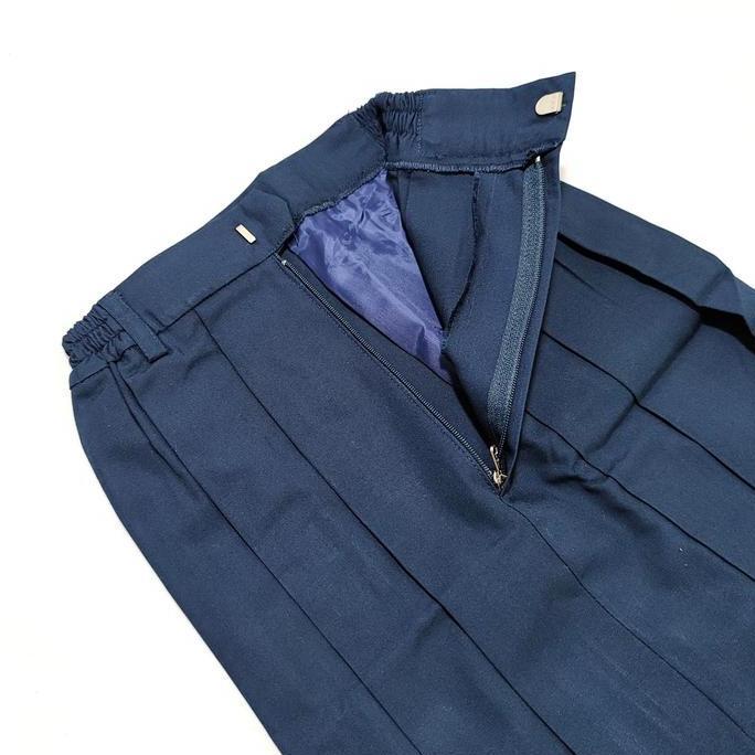 Seragam sekolah rok biru sd rok pendek lipet murah
