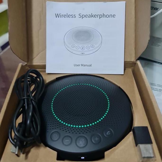 Mic Wireless speakerphone / Mic Conference Wireless Zoom PC Komputer