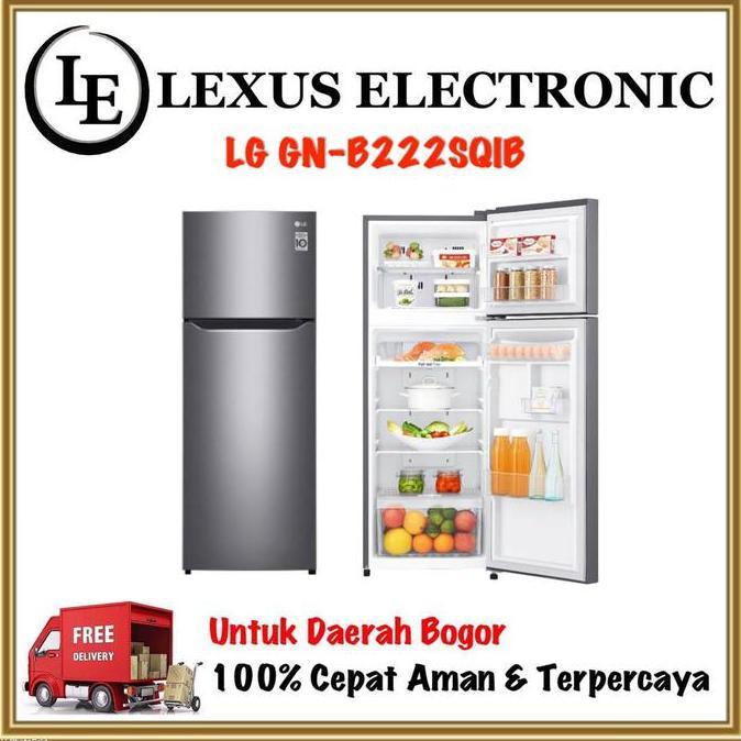 BEBAS ONGKIR - LG KULKAS 2 PINTU INVERTER | GN-B222SQIB | 222SQIB