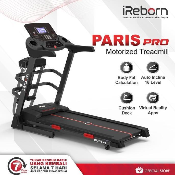 TERLARIS - Alat Fitness Treadmill IReborn Paris