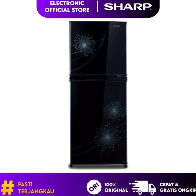 Kulkas Sharp Sj-317-mg Sj 317mg Lemari es 2 Pintu No Frost Sj 317