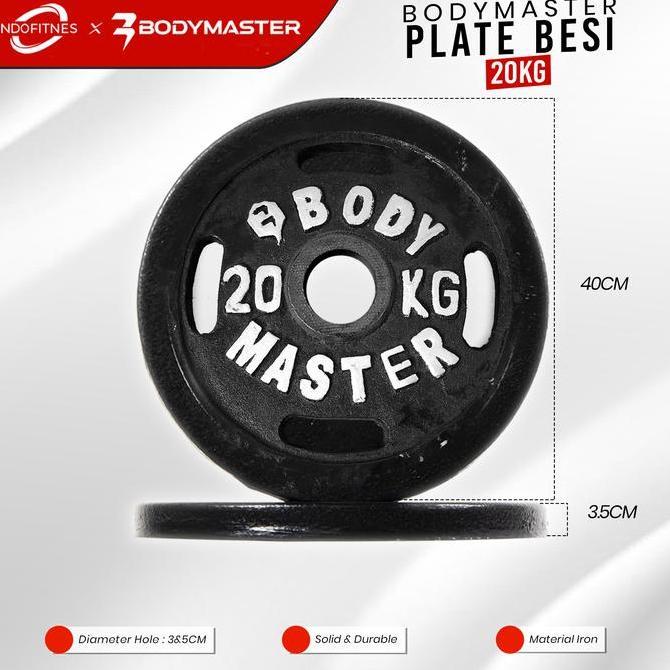 TERLARIS - Plate besi 20 KG - Piringan Beban Dumbell Barbel