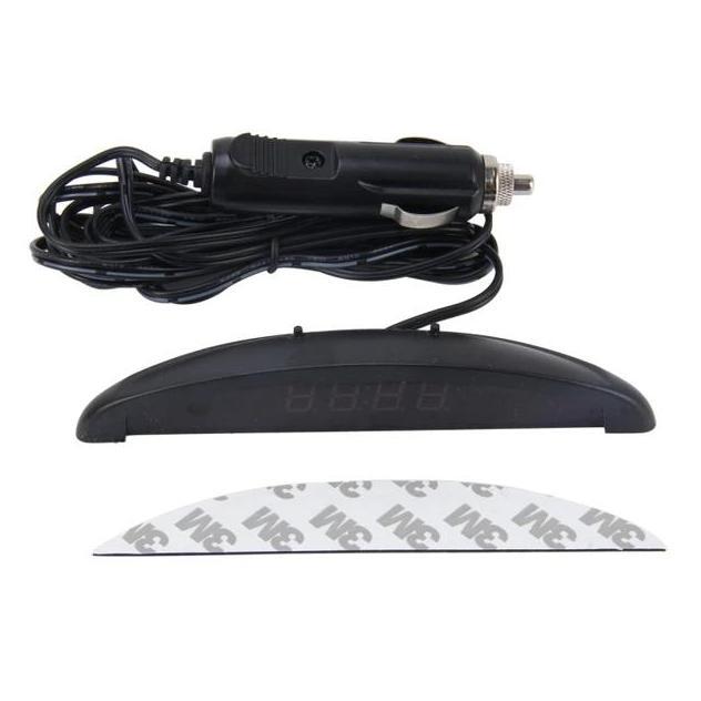 Termometer Voltmeter Jam Mobil Digital LED / Jam termometer layar Digital LED mobil 2In1