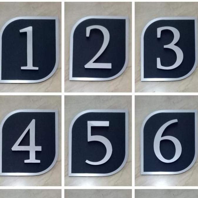 nomor rumah stainless steel angka