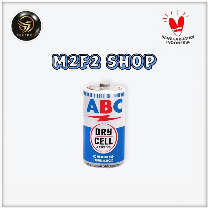 Batu Baterai ABC Biru Dry Cell Ukuran Sedang R14C 1.5V - (Harga Pack)
