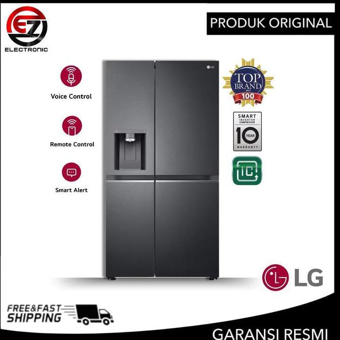 LG GC-L257CQEL KULKAS SIDE BY SIDE LG ICE MAKER- DISPENSER INVERTER