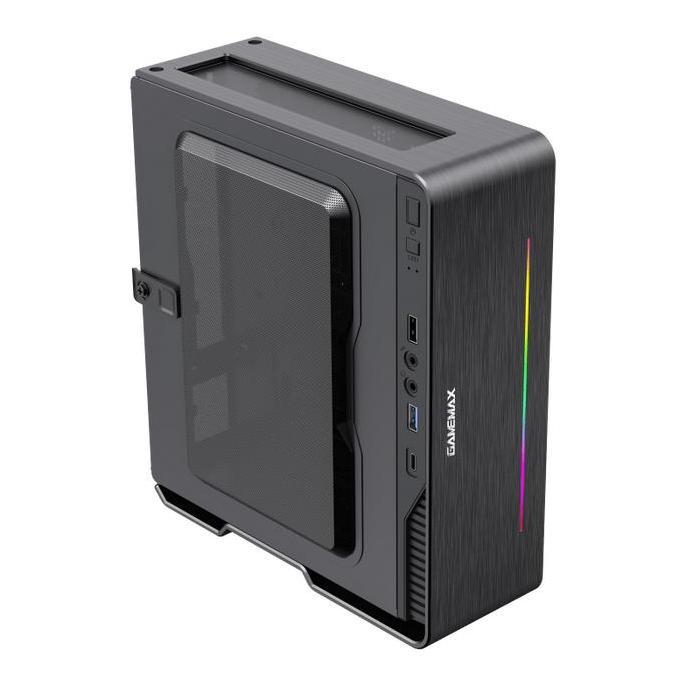 TERBARU - GameMax Violin Black Ultra Slim Mini-ITX PC Case